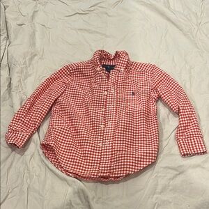 Ralph Lauren Red Casual Button Down Shirt